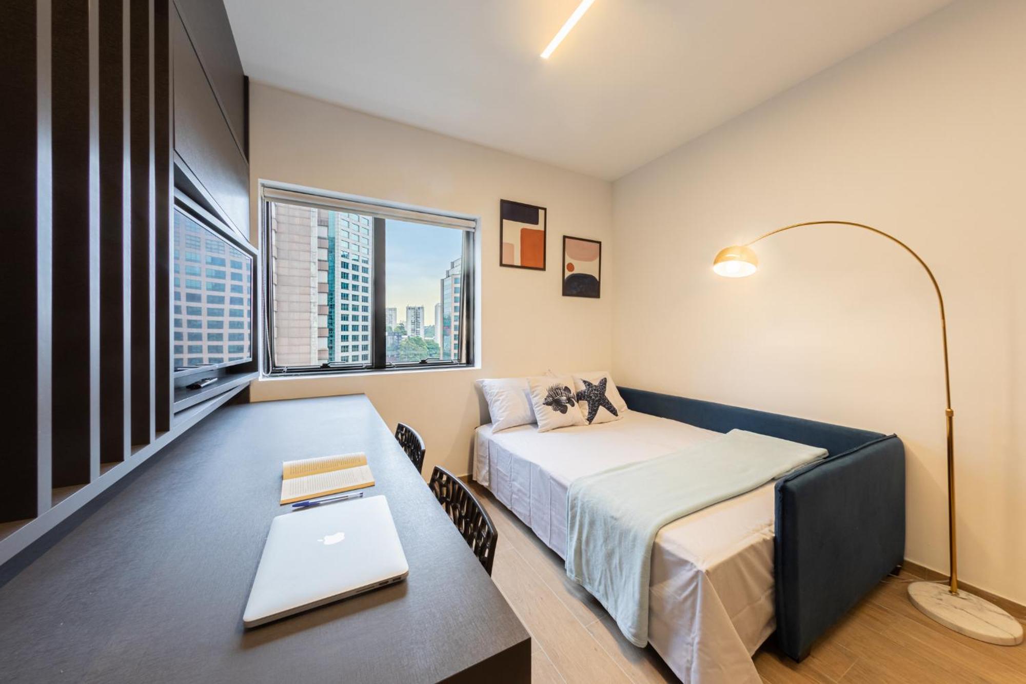 Apartamento Easy Star - Flat Gracioso Ao Lado Da Berrini - Pa01h